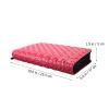 VOSAREA Hair Scissor Bag Diamond Quilted Pink Scissor Pouch with Zipper for Barbers Salon Tool Organizer view 2