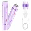 AIOOTISU Painless Bikini Trimmer for Women - 2-in-1 Electric Shaver for Sensitive Skin, No Nick No Cut, Waterproof & Rechargeable, Dual Head Razor for Bikini, Face & Body view 1