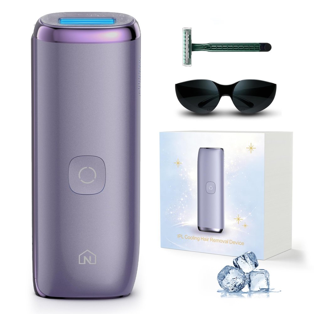 Neubutyan IPL Laser Hair Removal Device 25J Sapphire Ice Cooling,Lilac