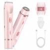 AiooTisu 2-in1- Bikini Trimmer for Women, Waterproof Painless Electric Razor with Dual Heads, IPX7 Shower & Travel Bikini Shaver, USB-C Rechargeable, for Bikini Line, Legs, Face & Underarms view 1