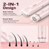 AiooTisu 2-in1- Bikini Trimmer for Women, Waterproof Painless Electric Razor with Dual Heads, IPX7 Shower & Travel Bikini Shaver, USB-C Rechargeable, for Bikini Line, Legs, Face & Underarms view 2