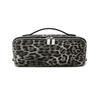 EACHY Travel Makeup Bag for Women, Flat Open Leopard Print Cosmetic Bag view 1
