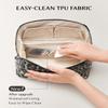 EACHY Travel Makeup Bag for Women, Flat Open Leopard Print Cosmetic Bag view 3