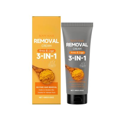 Gentle Depilatory Cream, Easy Application Hair Remover For Body (Legs, Arms, Bikini Line), 5-15 Mins Quick Hair Removal(2pcs)
