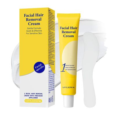 Facial Hair Removal for Women, for Upper Lip, Chin and Peach Fuzz, Painless & Gentle, Cheeks for Sensitive Skin,5 Mins Hair Remover at Home,Including Scraper