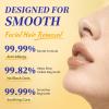 Facial Hair Removal for Women, for Upper Lip, Chin and Peach Fuzz, Painless & Gentle, Cheeks for Sensitive Skin,5 Mins Hair Remover at Home,Including Scraper view 3