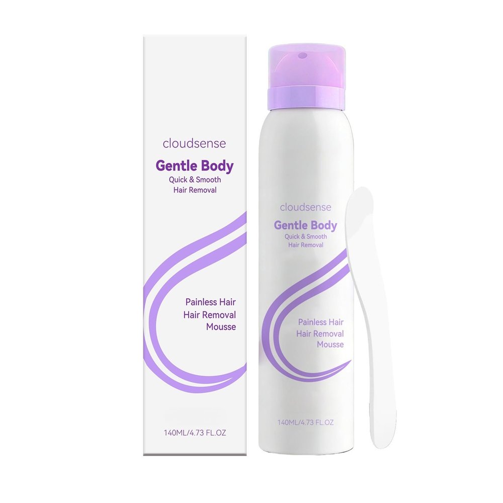 Gentle Hair Removal Foam Mousse, Fast-Acting (10 Mins) Moisturizing Formula, Less Skin Irritation(3set)