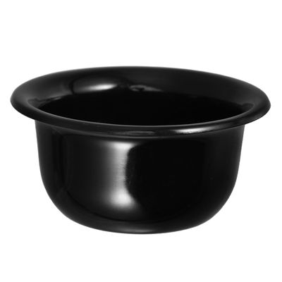 GALPADA Reusable Black Plastic Shaving Mug Bowl for Men Shaving Soap Container with Foaming Cup for Home and Travel Use