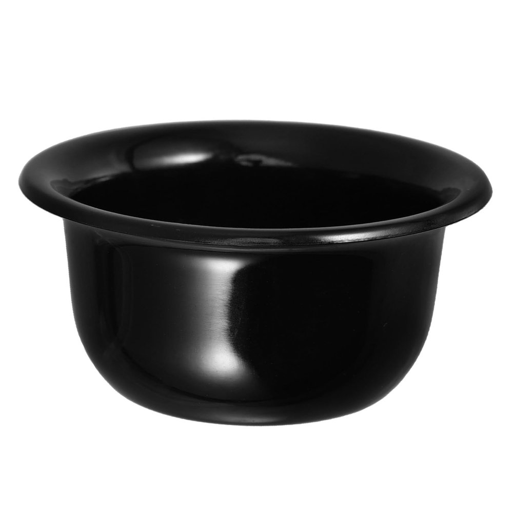 GALPADA Reusable Black Plastic Shaving Mug Bowl for Men Shaving Soap Container with Foaming Cup for Home and Travel Use