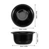 GALPADA Reusable Black Plastic Shaving Mug Bowl for Men Shaving Soap Container with Foaming Cup for Home and Travel Use view 2