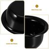 GALPADA Reusable Black Plastic Shaving Mug Bowl for Men Shaving Soap Container with Foaming Cup for Home and Travel Use view 3