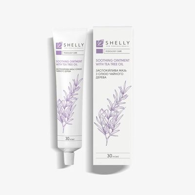 Shelly Soothing Nail & Cuticle Ointment with Tea Tree Oil Intensive Calming Balm with Shea Butter & Panthenol Professional Foot & Hand Care 30 ml / 1 fl.oz