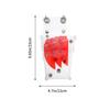 UKCOCO Pvc Hairdresser Scissor Pouch Waist Bag Large Bright Red Hair Shears Tool Organizer for Hairstylists Professional Scissors Storage for Salon Use view 2