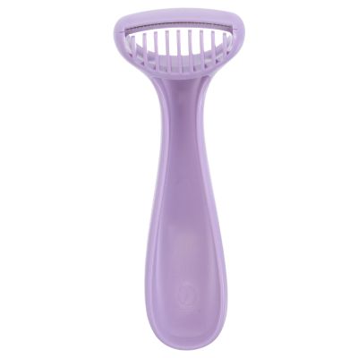 SEWACC Painless Facial and Leg Hair Remover for Women, Portable Electric Shaver with Stainless Steel Blade, Lightweight Purple Hair Trimmer for Chin, Upper Lip, Arms, and Underarms