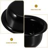 CHILDWEET Reusable Plastic Shaving Soap Cream Bowl for Men Black Shaving Mug with Foaming Design Lightweight Shave Soap Dish view 3