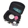 BEIVGOXL Glitter Rainbow Polka Dot Stripe Black and White Printed Makeup Bag, Large Capacity Cosmetic Bag for Travel, Waterproof Makeup Organizer with Multiple Pockets (9x6.5x6.2 Inch),Toiletries view 4