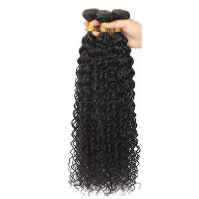 Water Wave Human Hair Bundles,3 Bundles Wet and Wavy HairExtensions for Women Natural Color Daily Wear(28inch)