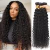 Water Wave Human Hair Bundles,3 Bundles Wet and Wavy HairExtensions for Women Natural Color Daily Wear(28inch) view 2