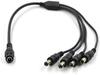 Mamstcd 4-Plug Splitter 4-Way Power Cord for MC5 9 Volt Daisy Chain Fit Boss Line 6 MXR Pedals view 1