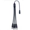 Mamstcd 4-Plug Splitter 4-Way Power Cord for MC5 9 Volt Daisy Chain Fit Boss Line 6 MXR Pedals view 2