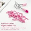 150PCS Pink Eyelash Curler Replacement Pads, Silicone Rubber Refills with Storage Box, Universal Fit Lash Curler Cushions view 3