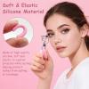 150PCS Pink Eyelash Curler Replacement Pads, Silicone Rubber Refills with Storage Box, Universal Fit Lash Curler Cushions view 4
