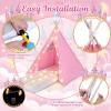 Chunm Slumber Party Teepee Tents Bulk, Complete, 4 Pink, 4 Set view 4