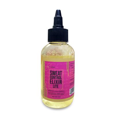 L. Jones Sweat Control Elixir, Scalp Antiperspirant Serum for Silk Presses, Relaxed Hair, Braids, & Locs (Lite/Sensitive Scalp)
