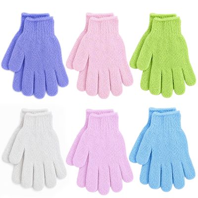 12 Pcs Exfoliating Gloves, Exfoliating Body Scrubber Exfoliator, Korean Exfoliating Mitt, Dead Skin Remover, Exfoliate Bath Shower Gloves, Moroccan Hand Body Scrub Mitt, Loofah Wash Cloth Washcloth