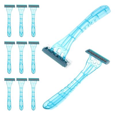 LRXIYODE 20pcs Disposable Razors for Men and Women Manual Beard and Body Hair Shaving Tools Single Use Razors for Travel Hotels and Sensitive Skin