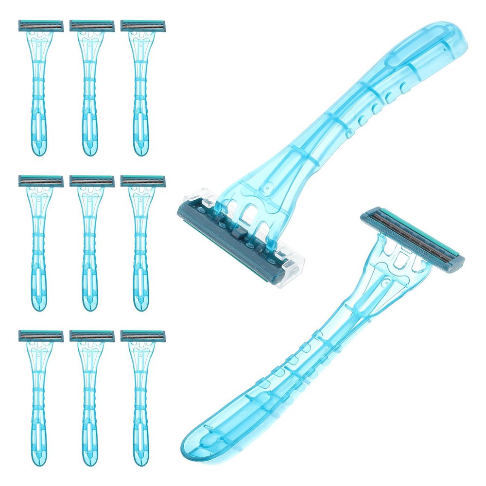LRXIYODE 20pcs Disposable Razors for Men and Women Manual Beard and Body Hair Shaving Tools Single Use Razors for Travel Hotels and Sensitive Skin