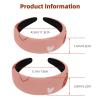 IEDHFNGDBFV 2 Pcs Polyester Wide Headbands for Women, Sweet Strawberry Patten Headbands Hair Band Non Slip Fashion Hairhoop for Women Girls Hair Accessories view 3