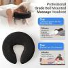 TIMBERHIDE Portable Massage Headrest for Bed, Easy-Install Adjustable Face Cradle with Memory Foam for Couples, Home Spa & Recovery, Fits 6-17 Mattress, Black view 3