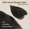 Rich Choices Hair Toppers Real Human Hair for Women 100% Human Remy Toppers With Side Bang Hair Toppers For Thinning Hair No Bang Hairpieces 14 Inch #02 Dark Brown view 2