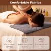 Chicplaid 2 Pcs Massage Table Sheets with Hole Cloud Like Comfort Weightless Touch 95 x 55 Inch Professional Spa Table Cover for Estheticians and Salons (White) view 4