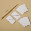 100/180 Grit Sandpaper Sheets Dual Ended Nail Cuticle Pusher, Cuticle File Stainless Steel Nail Pusher Russian Prep Nails Pushers Self-Adhesive Sandpaper for Manicure Pedicure Nails Care Tools, Gold view 2