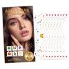 Artlunar 8Pcs Rainbow Butterfly Face Tattoos, Silver Glitter Temporary Tattoos, Waterproof Festival Party Makeup view 2