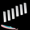 50 Pcs Stainless Steel Straight Razor Blades, Single Edge Razor Blades, Eyebrow Facial Hair Remover Refills for Men Women view 1