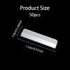 50 Pcs Stainless Steel Straight Razor Blades, Single Edge Razor Blades, Eyebrow Facial Hair Remover Refills for Men Women view 2
