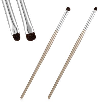 2Pcs Mini Smudge Brush for Eyeliner, 2 Sizes