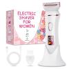 Electric Shaver for Women, Rechargeable Electric Razor,Wet Dry Lady Hair Remover, IPX7 Waterproof, for Legs (Rose Gold) view 1