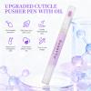 SASSYTIP Cuticle Remove, 2-in-1 Cuticle Pusher Oil Pen, Exfoliates, Polishes and Smooths Cuticles, Complete At-Home Manicure & Pedicure Set for Dry & Damaged Nails view 2