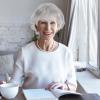 CONGARTENO Old Lady Wig for Women Short Curly Silver Grey Synthetic Hair Water Wave Wigs for Older White Women Halloween Party Cosplay Senior Ladies view 4