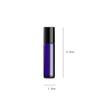LALADEFIEE 5ml Bottles for Glass Blue Roll-on 24Pcs Essential Oils view 2
