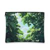 Tropical Ivy Makeup Bag, Jungle Botanical Nature Scenery Cosmetic Travel Pouch for Women, Gifts for Girls, Plant Portable Small Canvas Zipper Organizer 7x9 Inch view 1