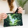 Tropical Ivy Makeup Bag, Jungle Botanical Nature Scenery Cosmetic Travel Pouch for Women, Gifts for Girls, Plant Portable Small Canvas Zipper Organizer 7x9 Inch view 3