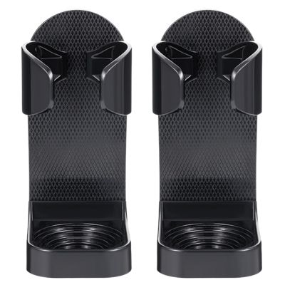 SOESFOUFU 2pcs Adhesive Razor Holder: Wall Mounted Razor Storage Rack - Shaver Drainage Organizer - No Drill Beard Trimmer Caddy for Bathroom Shower Walls