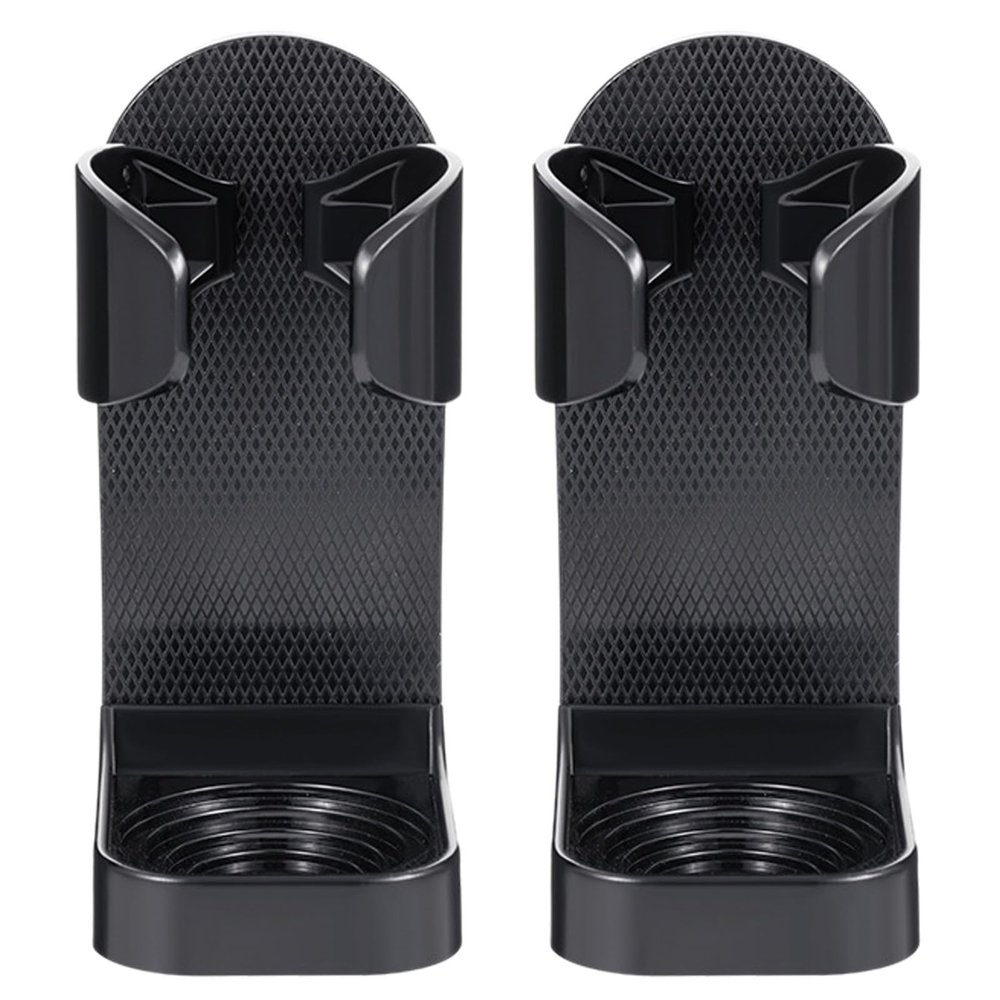 SOESFOUFU 2pcs Adhesive Razor Holder: Wall Mounted Razor Storage Rack - Shaver Drainage Organizer - No Drill Beard Trimmer Caddy for Bathroom Shower Walls