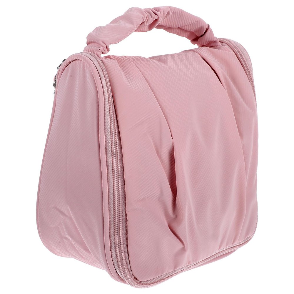 balacoo Large Capacity Waterproof Travel Toiletry Bag for Women, Pink Makeup Organizer with Dry Wet Separation, Portable Handheld Cosmetic Storage Pouch for Travel and Daily Use