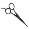 DECHOUS Stainless Steel Beard Scissors and Eyebrow Trimmers, Black Hairdressing Scissors for Mens Facial Hair Care and Daily Grooming view 1